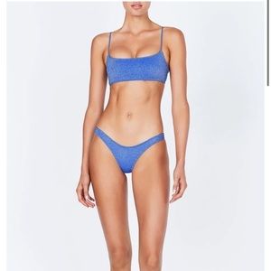 triangl mica- marina sparkle bikini set s/xs barely used